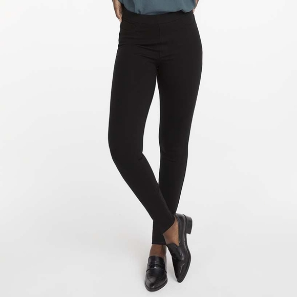 Reitmans Black Pull On Ponte Leggings Black Skinny Pants New NWT Office Capsule - Picture 1 of 11